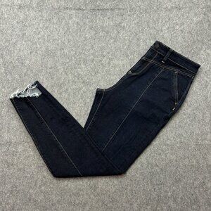 Hale Arielle High Rise Front Yoke Skinny Jeans Women's Size 31 Kaitlyn Dark Wash